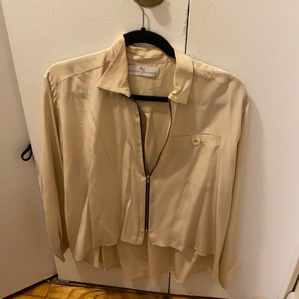 Amanda Uprichard Zip Down Blouse